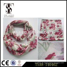 Fashion-forward estampado floral estampado twill tecida lenço de natal por atacado melhor presente poliéster snood